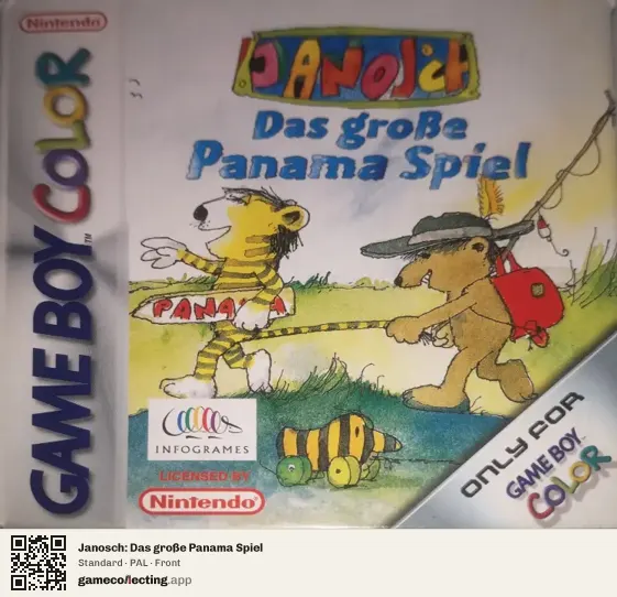 Janosch: Das große Panama Spiel Game Boy Color, PAL box front