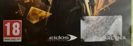 Deus Ex: Human Revolution, the PEGI square on its front