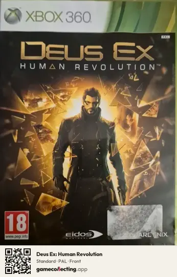 Deus Ex: Human Revolution Xbox 360, PAL box front