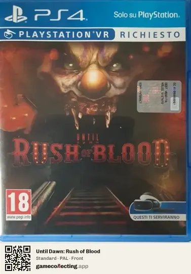 Until Dawn: Rush of Blood PlayStation 4, PAL box front
