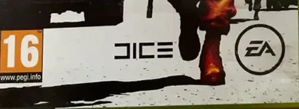 Battlefield: Bad Company 2, the PEGI square on its front