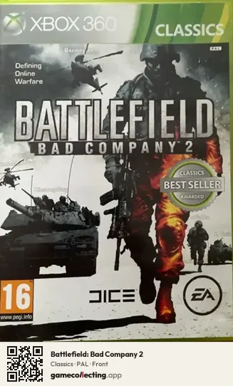 Battlefield: Bad Company 2 Xbox 360, PAL box front