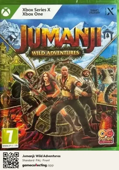 Jumanji: Wild Adventures Xbox Series X, PAL box front