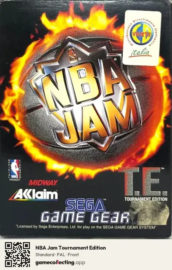 NBA Jam Tournament Edition Sega Game Gear, PAL box front