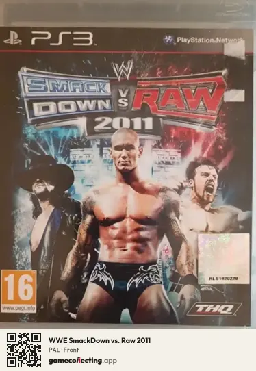 WWE SmackDown vs. Raw 2011 PlayStation 3, PAL box front