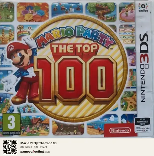 Mario Party: The Top 100 Nintendo 3DS, PAL box front
