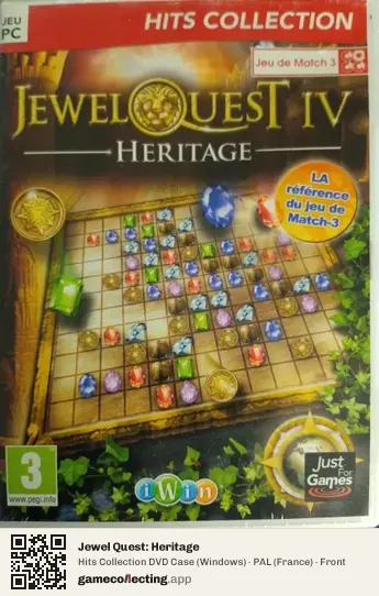Jewel Quest: Heritage Computer, France box front