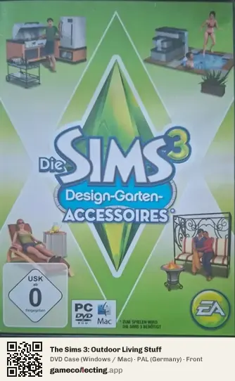 The Sims 3: Outdoor Living Stuff Computer, Germany box front
