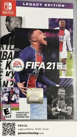 FIFA 21 Nintendo Switch, NTSC box front