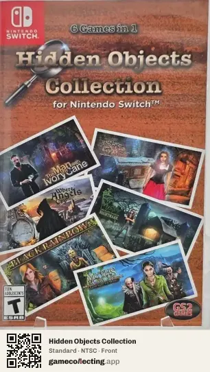 Hidden Objects Collection Nintendo Switch, NTSC box front