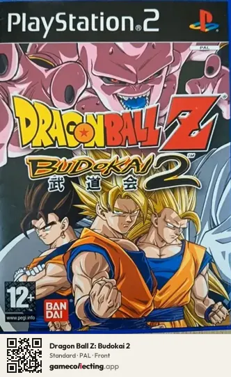 Dragon Ball Z: Budokai 2 PlayStation 2, PAL box front