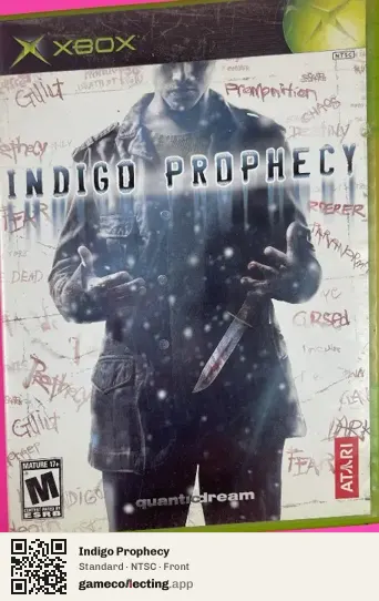 Indigo Prophecy Xbox, NTSC box front