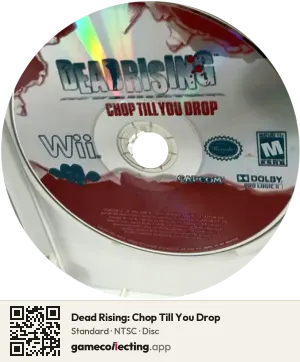 Dead Rising: Chop Till You Drop Nintendo Wii, NTSC disc