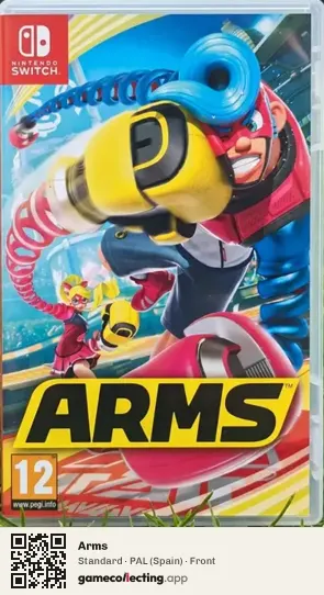 Arms Nintendo Switch, Spain box front