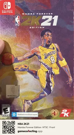 NBA 2K21 Nintendo Switch, NTSC box front