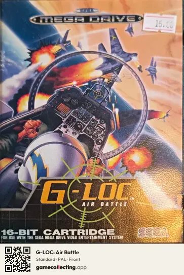 G-LOC: Air Battle Sega Mega Drive / Genesis, PAL box front