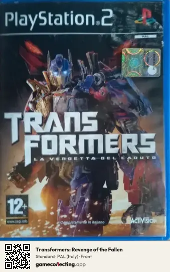 Transformers: Revenge of the Fallen PlayStation 2, Italy box front