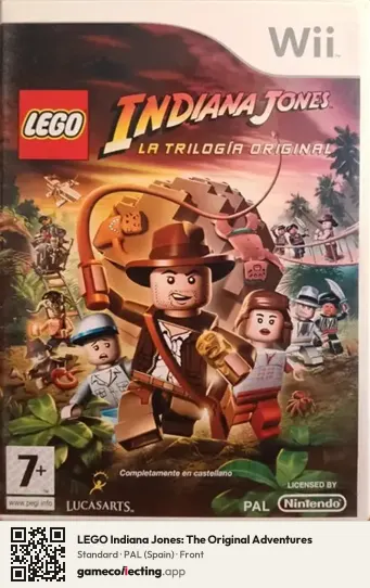 LEGO Indiana Jones: The Original Adventures Nintendo Wii, Spain box front