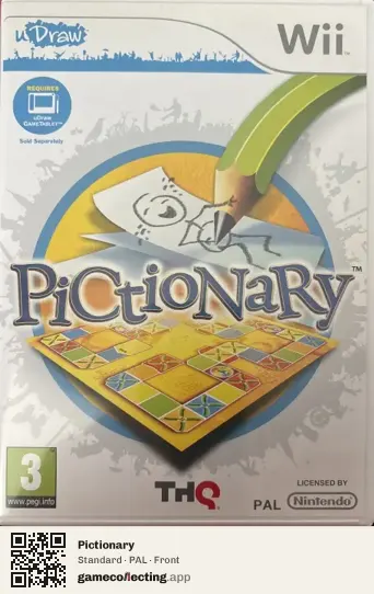 Pictionary Nintendo Wii, PAL box front