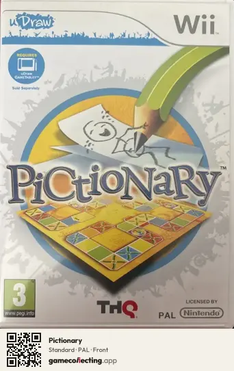 Pictionary Nintendo Wii, PAL box front