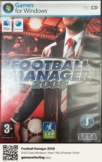 Football Manager 2008 Computer, France box front