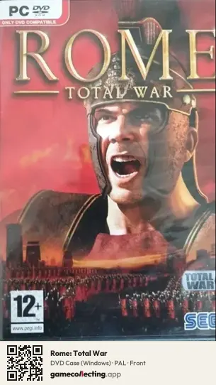 Rome: Total War Computer, PAL box front
