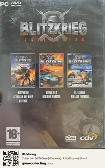 Blitzkrieg Computer, France box front