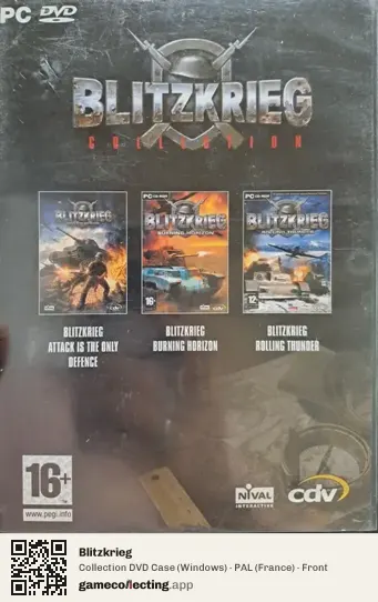 Blitzkrieg Computer, France box front