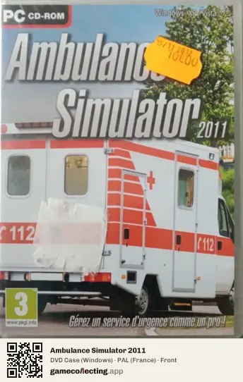 Ambulance Simulator 2011 Computer, France box front