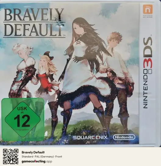 Bravely Default Nintendo 3DS, Germany box front
