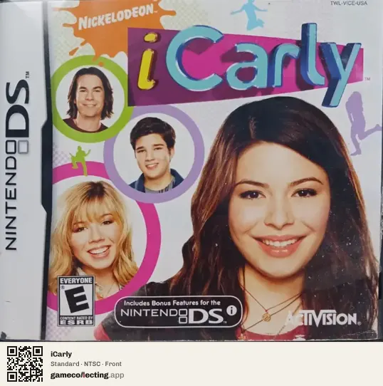 iCarly Nintendo DS, NTSC box front