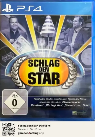 Schlag den Star: Das Spiel PlayStation 4, PAL box front