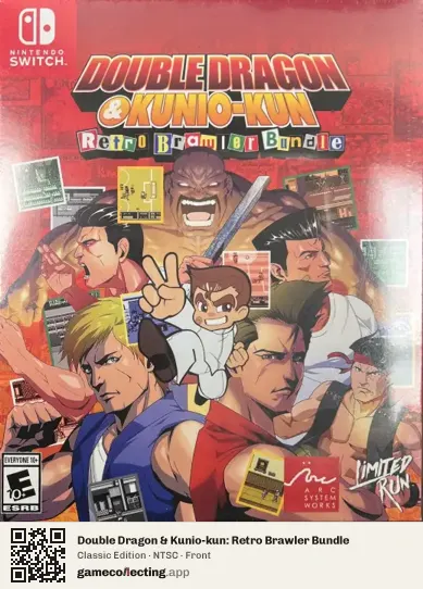 Double Dragon & Kunio-kun: Retro Brawler Bundle Nintendo Switch, NTSC box front