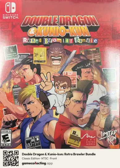 Double Dragon & Kunio-kun: Retro Brawler Bundle Nintendo Switch, NTSC box front