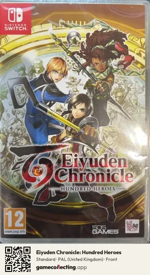 Eiyuden Chronicle: Hundred Heroes Nintendo Switch, United Kingdom box front