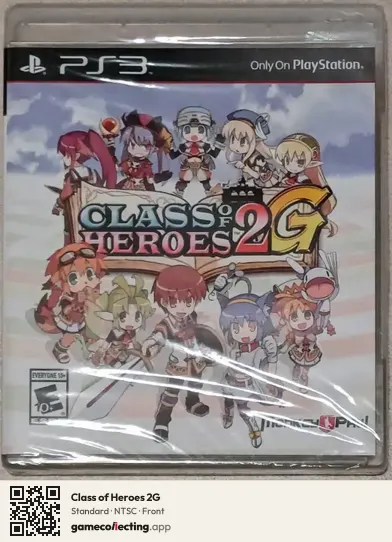 Class of Heroes 2G PlayStation 3, NTSC box front