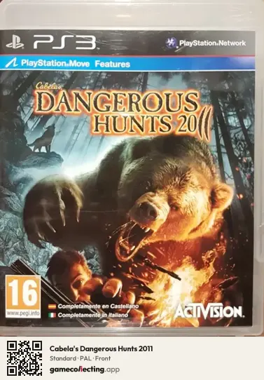 Cabela's Dangerous Hunts 2011 PlayStation 3, PAL box front