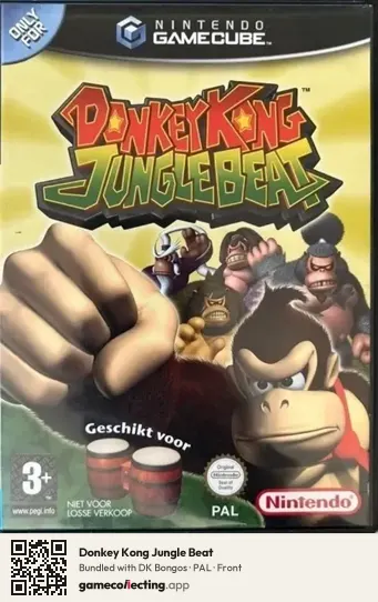 Donkey Kong Jungle Beat Nintendo GameCube, PAL box front
