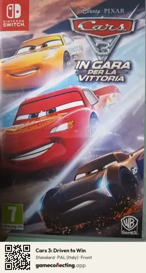 Cars 3: Driven to Win Nintendo Switch, Italy box front