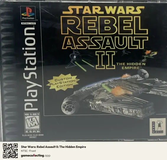 Star Wars: Rebel Assault II: The Hidden Empire PlayStation, NTSC box front