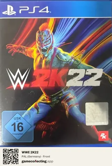 WWE 2K22 PlayStation 4, Germany box front