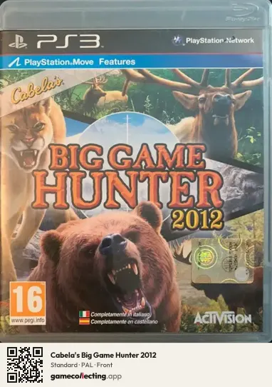 Cabela's Big Game Hunter 2012 PlayStation 3, PAL box front