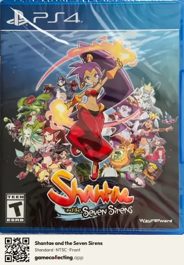 Shantae and the Seven Sirens PlayStation 4, NTSC box front