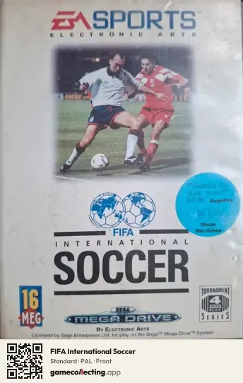 FIFA International Soccer Sega Mega Drive / Genesis, PAL box front