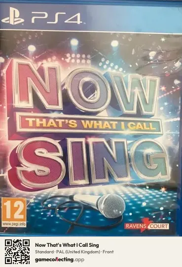 Now That's What I Call Sing PlayStation 4, United Kingdom box front