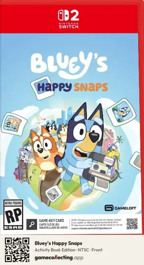 Bluey's Happy Snaps Nintendo Switch 2, NTSC box front