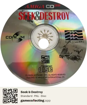Seek & Destroy Amiga CD32, PAL disc