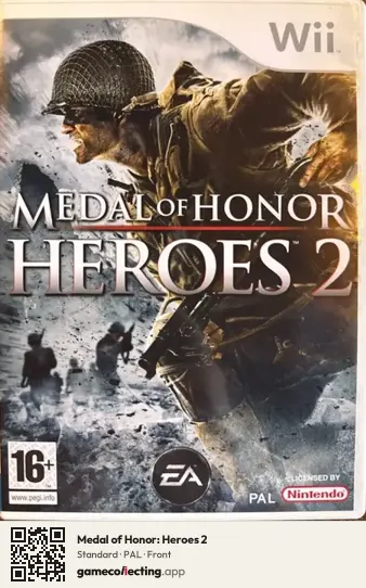 Medal of Honor: Heroes 2 Nintendo Wii, PAL box front