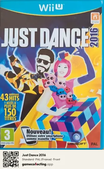 Just Dance 2016 Nintendo Wii U, France box front