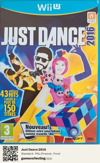 Just Dance 2016 Nintendo Wii U, France box front